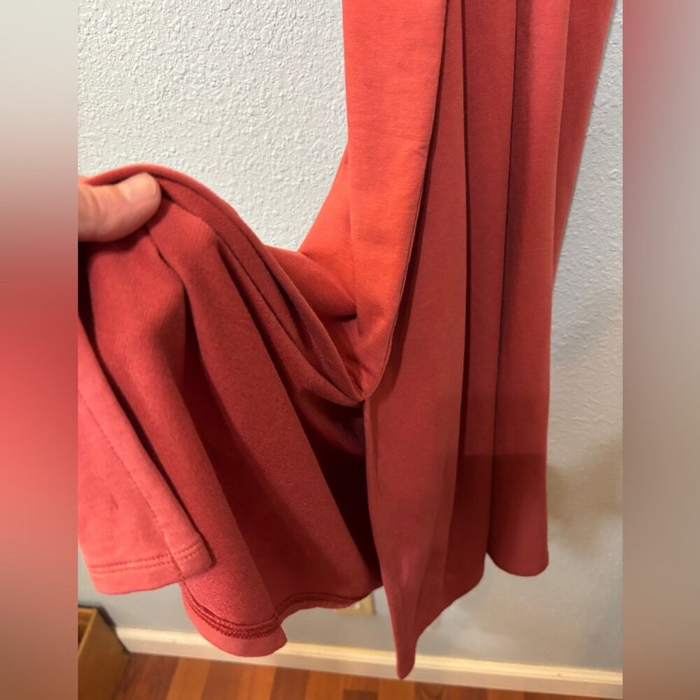 # J. Jill XL Soft Rust-Red Long Sleeve Maxi Dress with Tie Waist - Picture 6 of 8